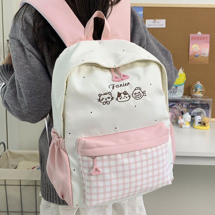 Cute Animal Embroidered Backpack Kalsten