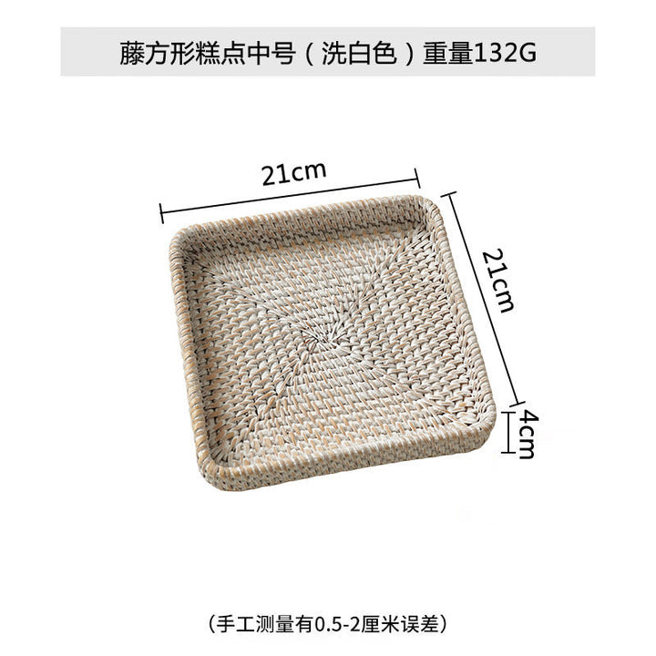 Women square natural material serving plate Kalsten