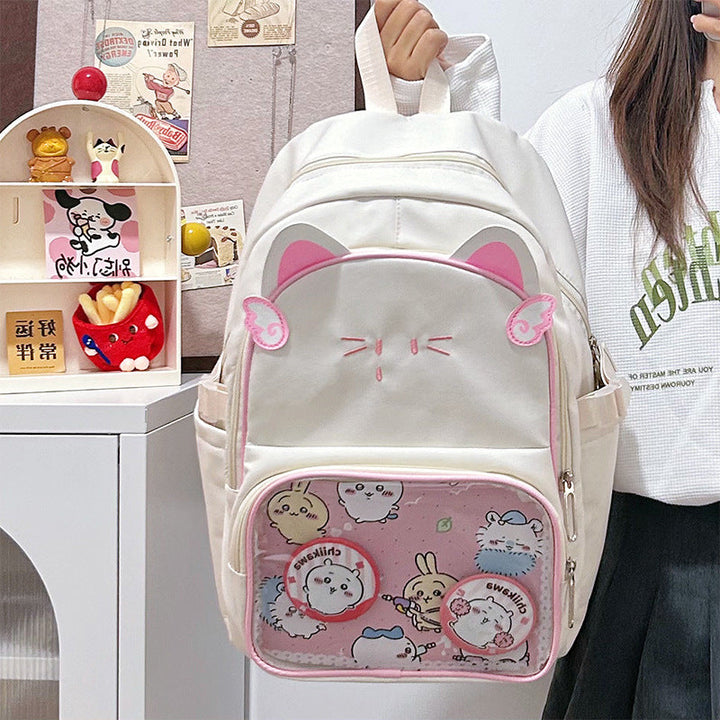Cute Cat-Ears Design School Backpack