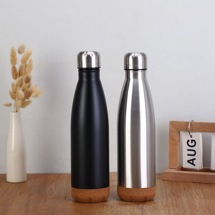 Ladies stylish stainless steel insulated bottle with cork bottom Kalsten