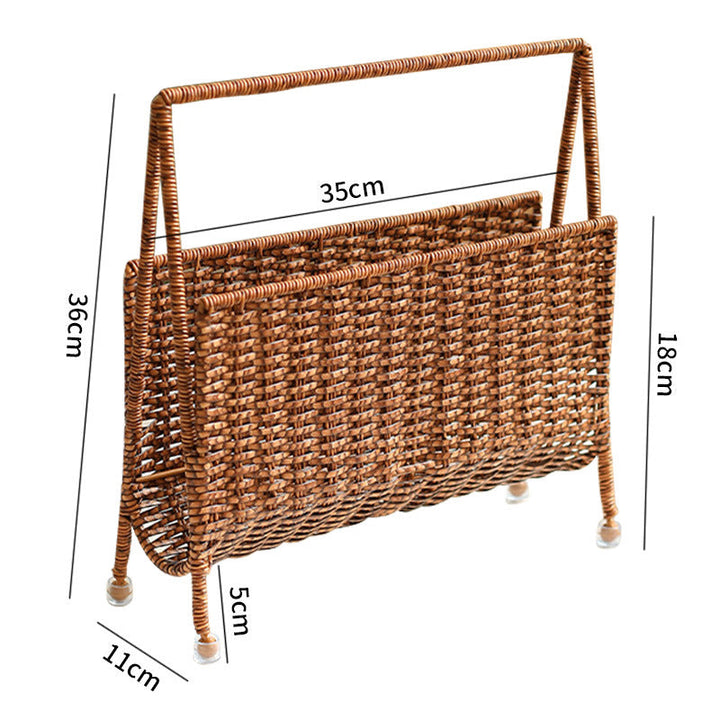 Unisex Handwoven Newspaper and Magazine Stand Kalsten