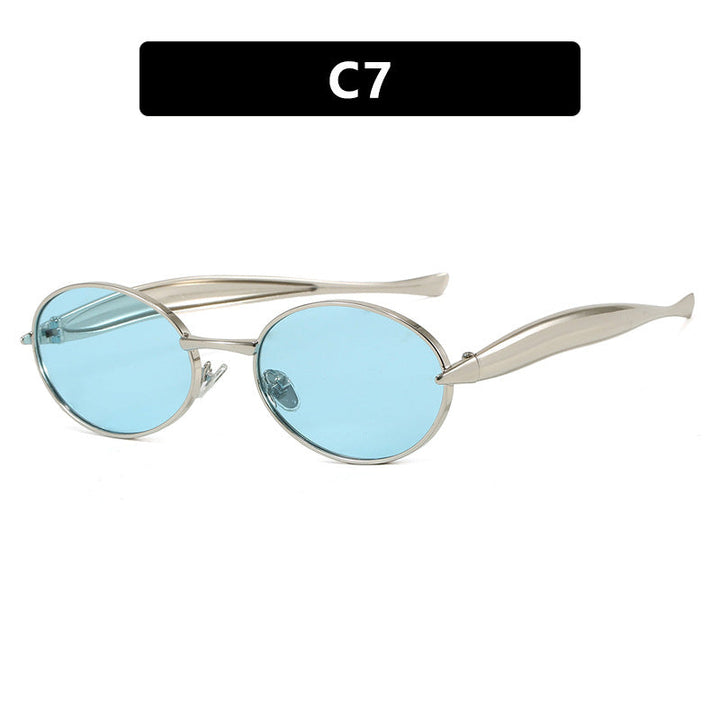 Women's fashionable sunglasses with oval frame and sparkling details Kalsten