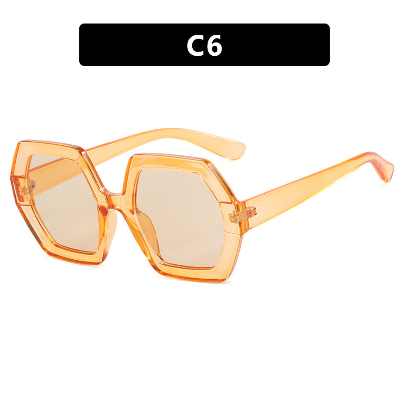 Women innovative hexagonal sunglasses Kalsten