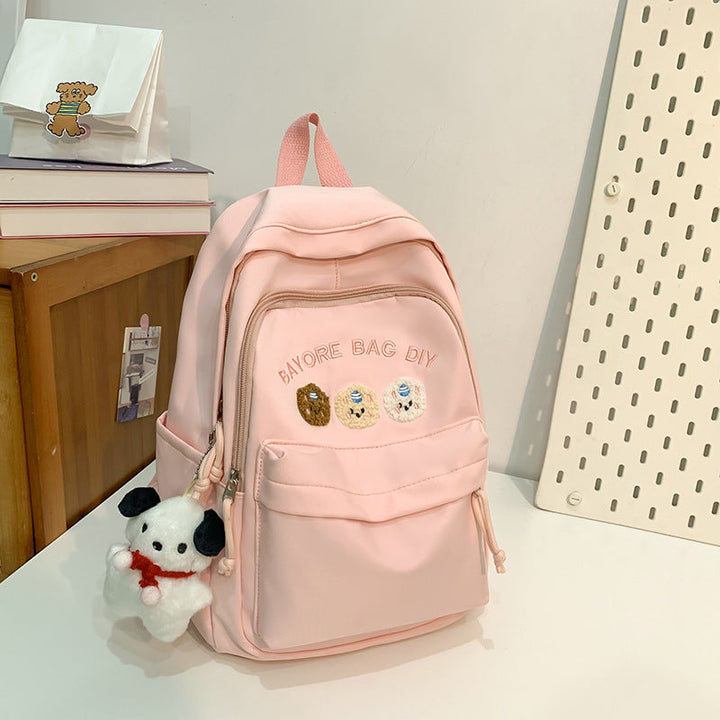 Decorative Embroidered School Backpack