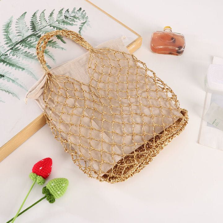 Multifunctional mesh tote bag with lining Kalsten