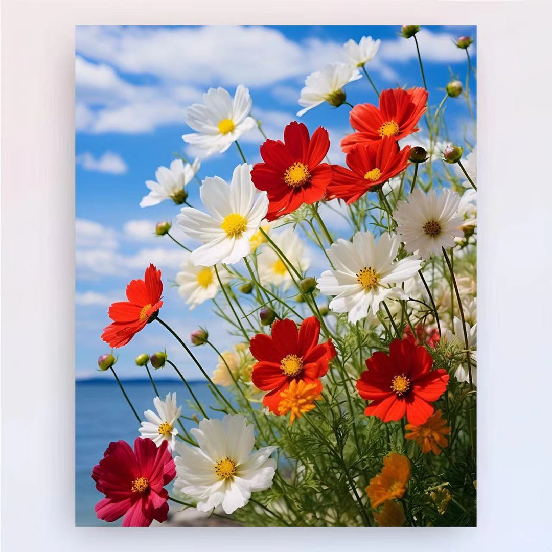Contemporary Lotus Floral Canvas Art Print Kalsten