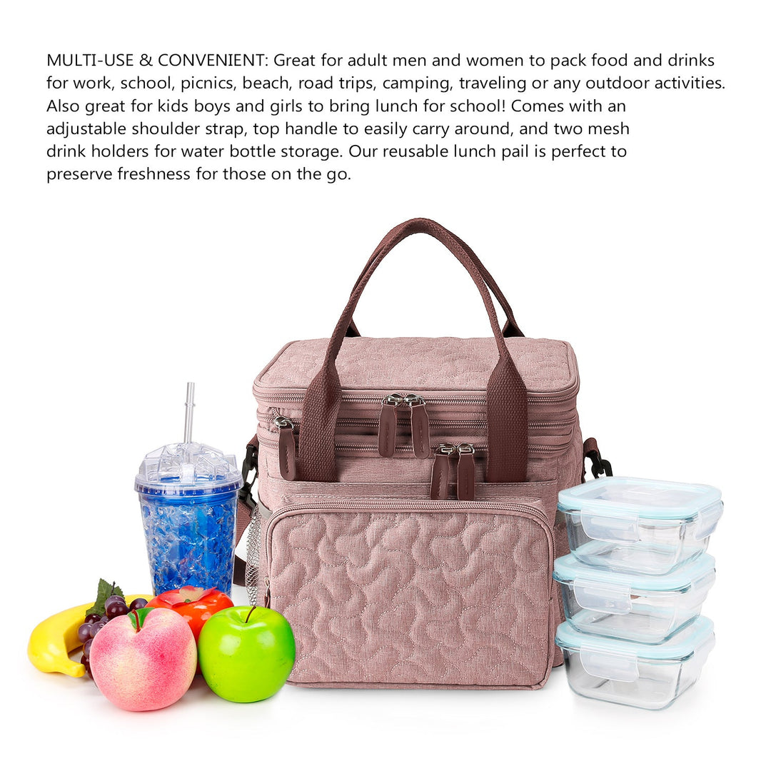 Cooler bag with insulated compartments and reinforced carrying system Kalsten