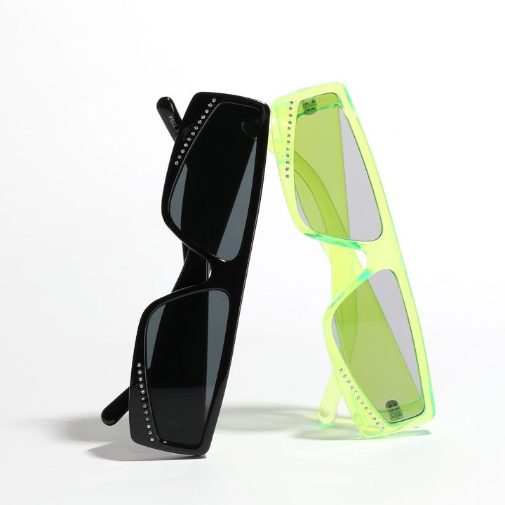 Women's oversized sunglasses with futuristic shape and stylish embellishments Kalsten