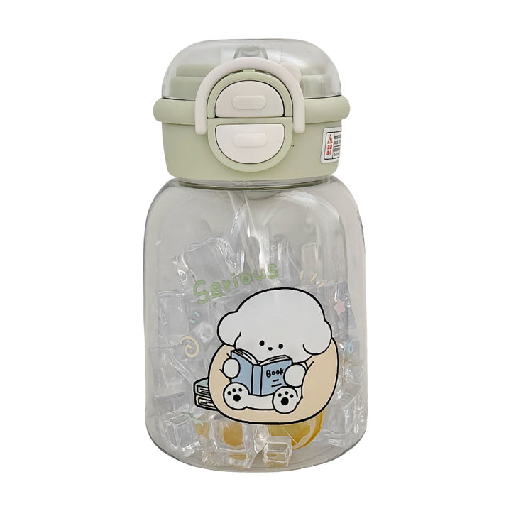 Women's water bottle with integrated fruit infuser and practical flip opening Kalsten