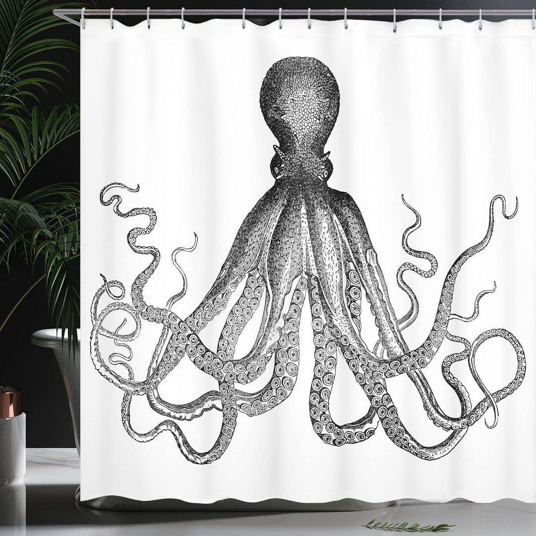 Ocean-Themed Art Shower Curtain Kalsten