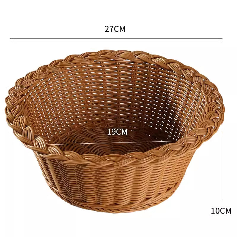 Unisex round braided storage basket Kalsten