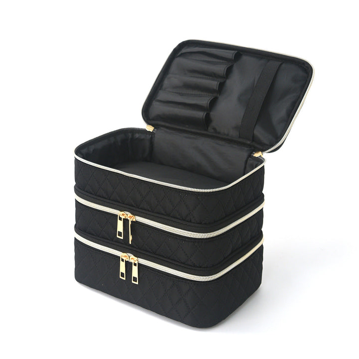 Cosmetic organizer bag with multiple compartments Kalsten