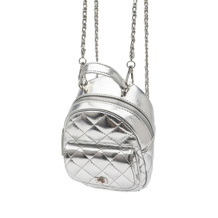 Quilted Metallic Mini Backpack Kalsten
