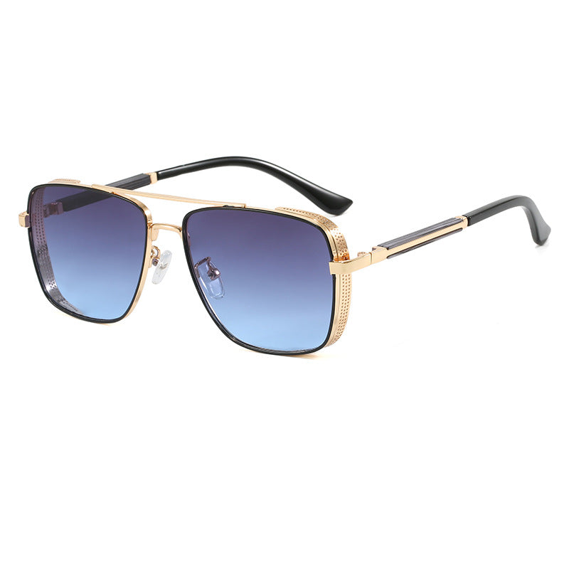 Women's fashionable square sunglasses with luxurious metal accents Kalsten