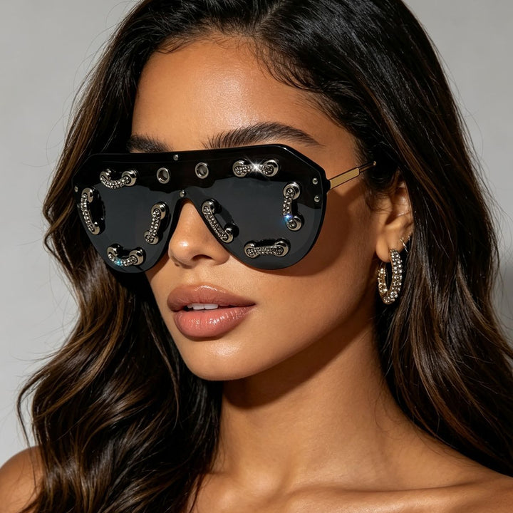 Women's extravagant designer sunglasses with sparkling accents Kalsten