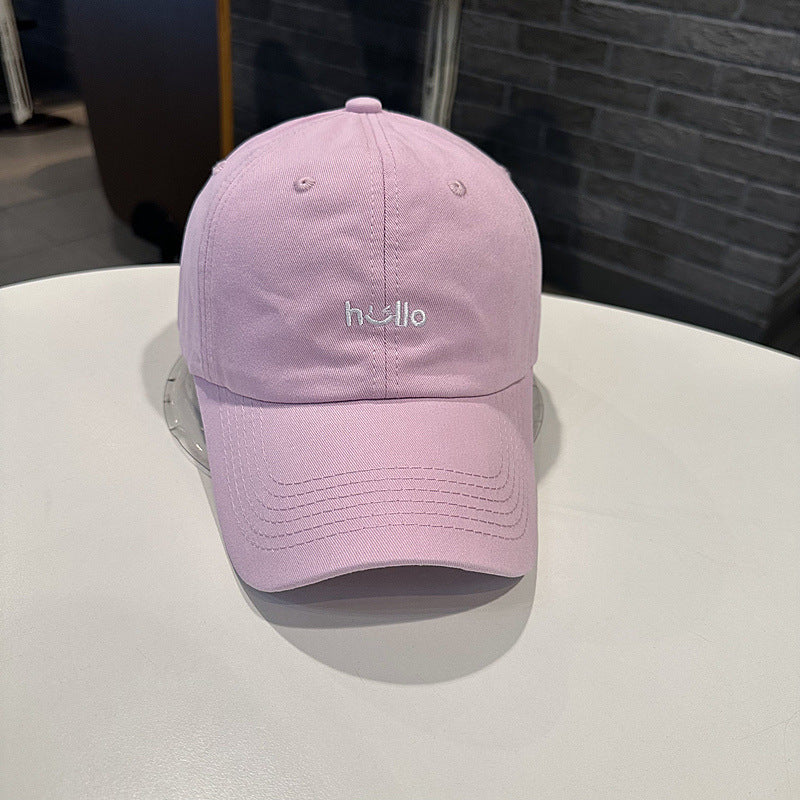 Unisex Casual Cotton Baseball Cap with Embroidered Message Kalsten