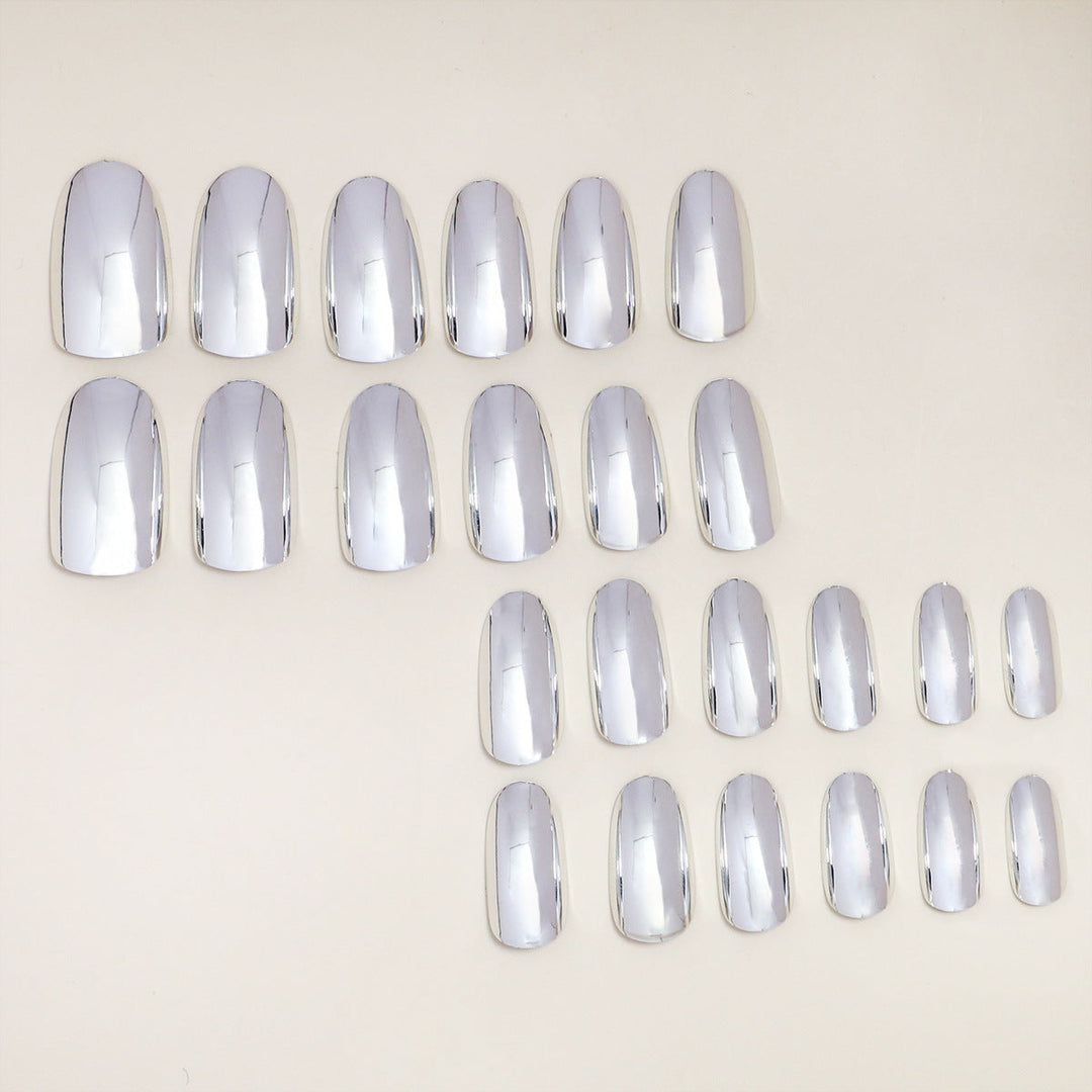 Metallic Glossy Press-On Nail Set Kalsten