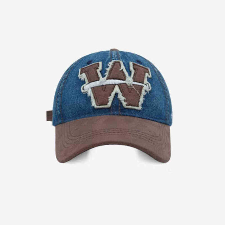 Men's Distressed Denim Baseball Cap Kalsten