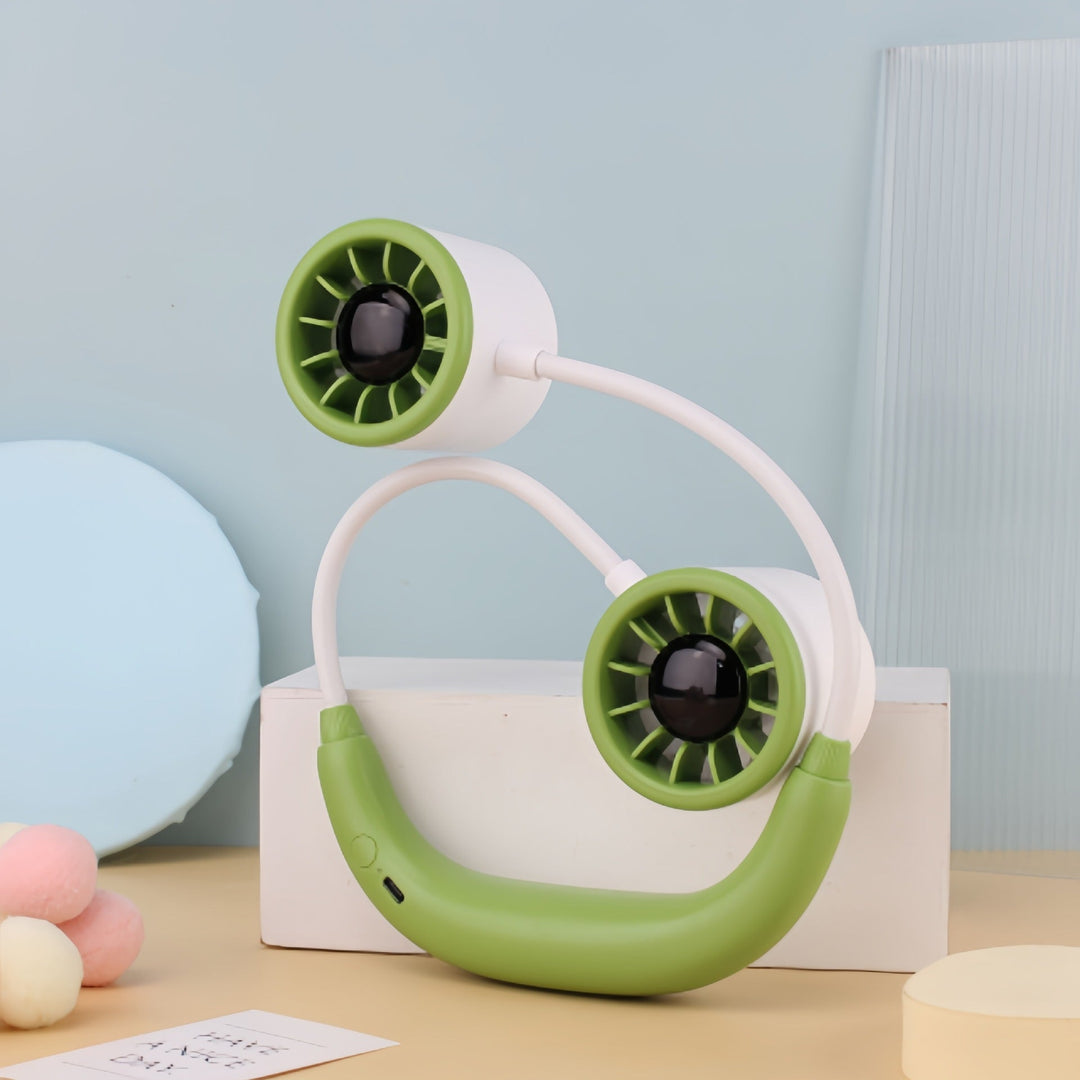 Women's portable neck fan with adjustable holder and quiet operation Kalsten