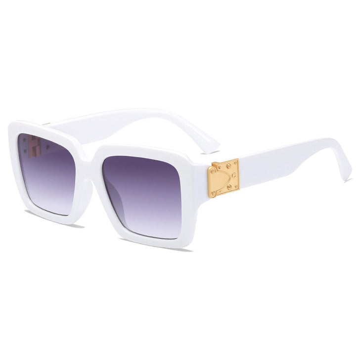 Women's oversized fashionable sunglasses with luxurious metal accents Kalsten