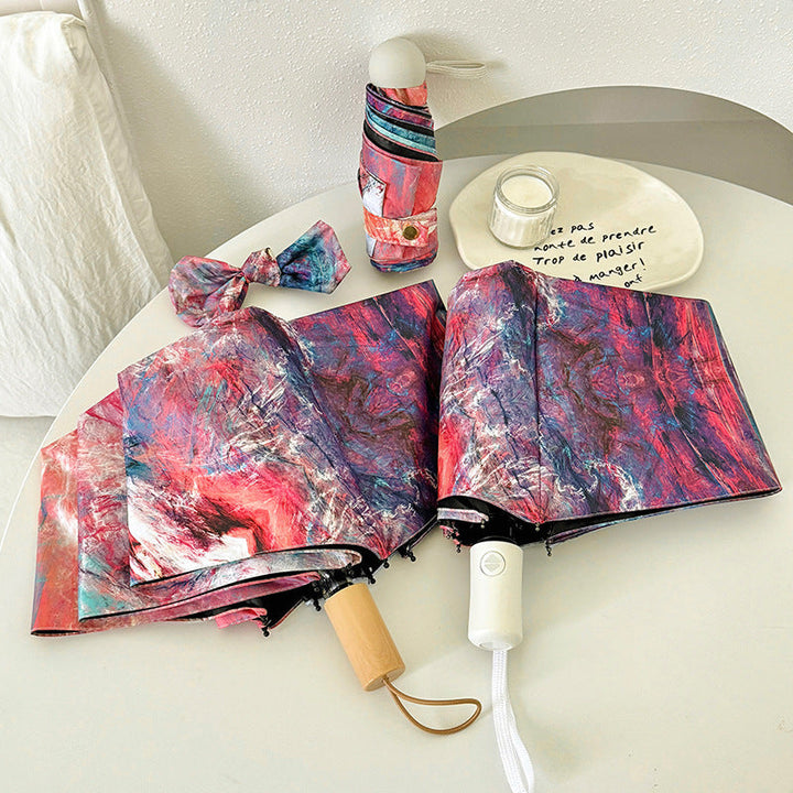 Women's Folding Umbrella with Creative Art Design Kalsten