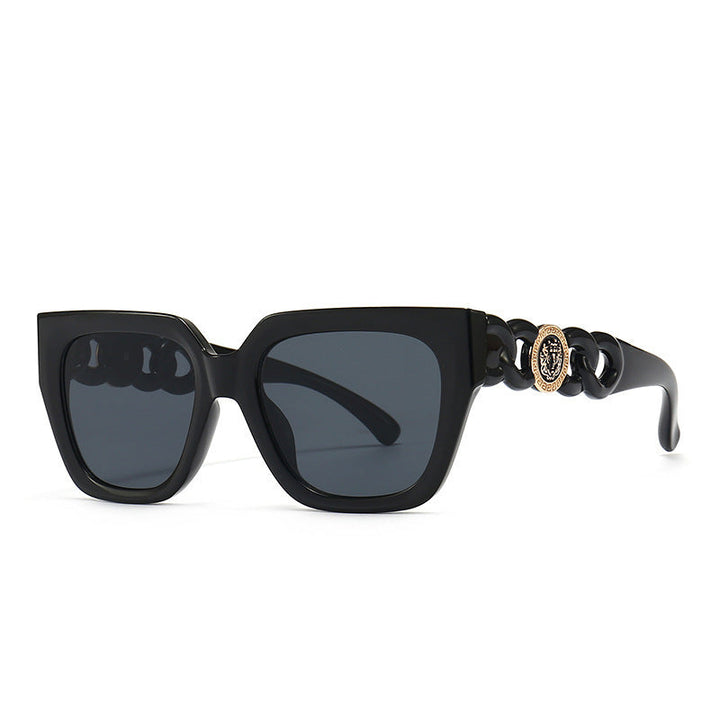 Women's oversized sunglasses with luxurious chain accents Kalsten