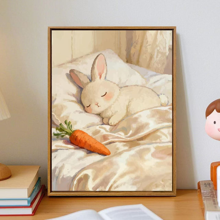 Cozy Cartoon Bunny Wall Art Kalsten