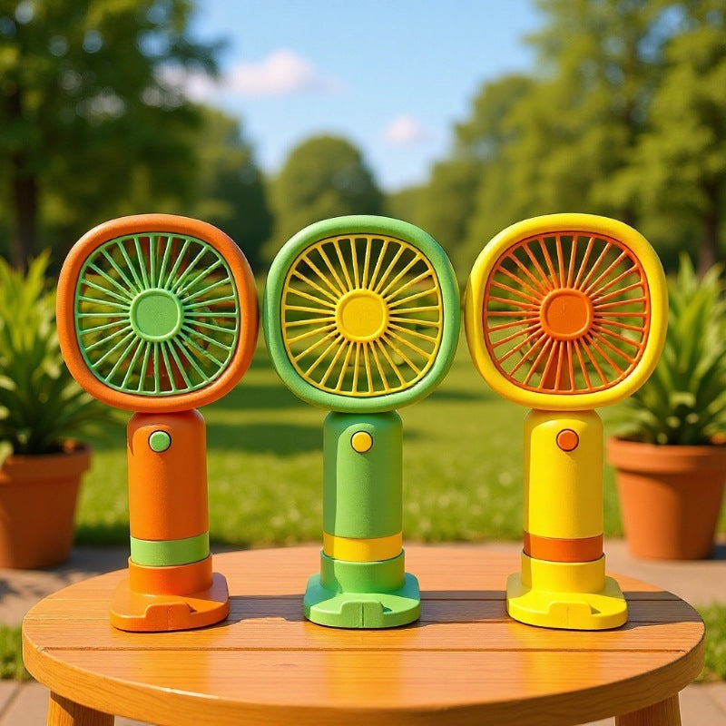 Unisex Handheld Fan with ergonomic design and practical stand function Kalsten