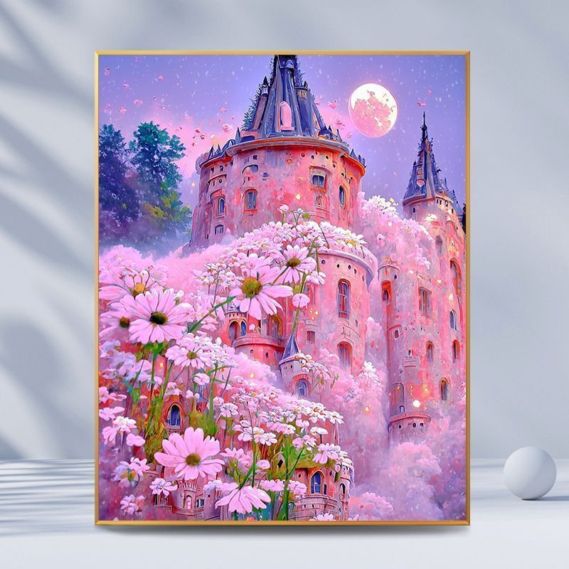 Fantasy Castle Landscape Canvas Art Kalsten