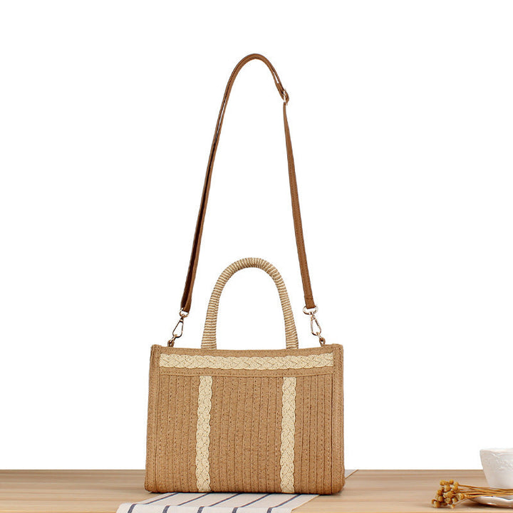 Stylish handbag with artistic ribbed design Kalsten