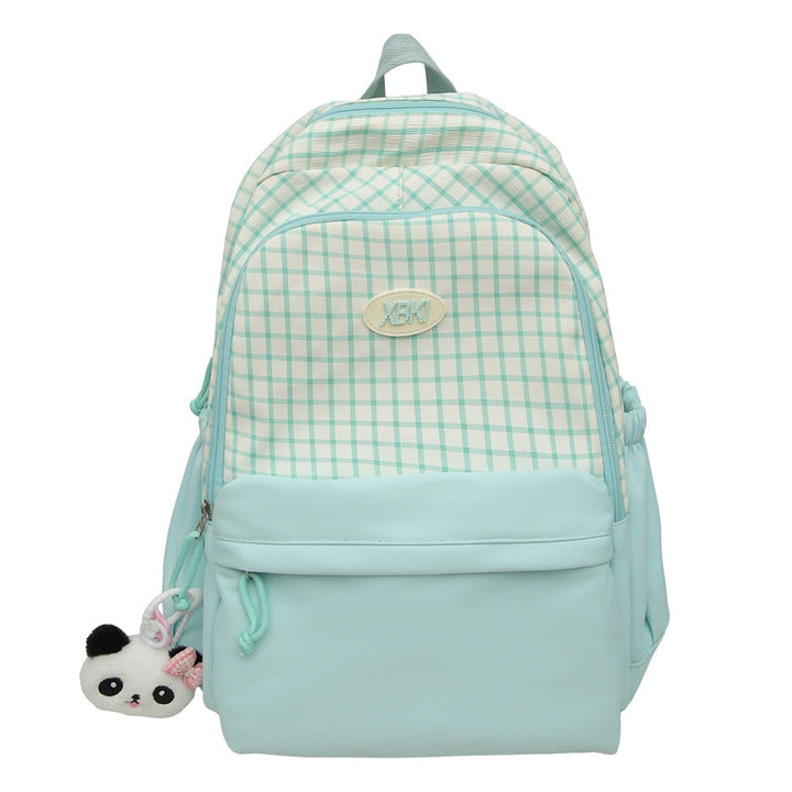 Chic Plaid Design School Backpack Kalsten