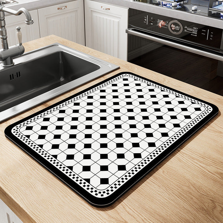 Vintage Mosaic Kitchen Counter Mat Kalsten