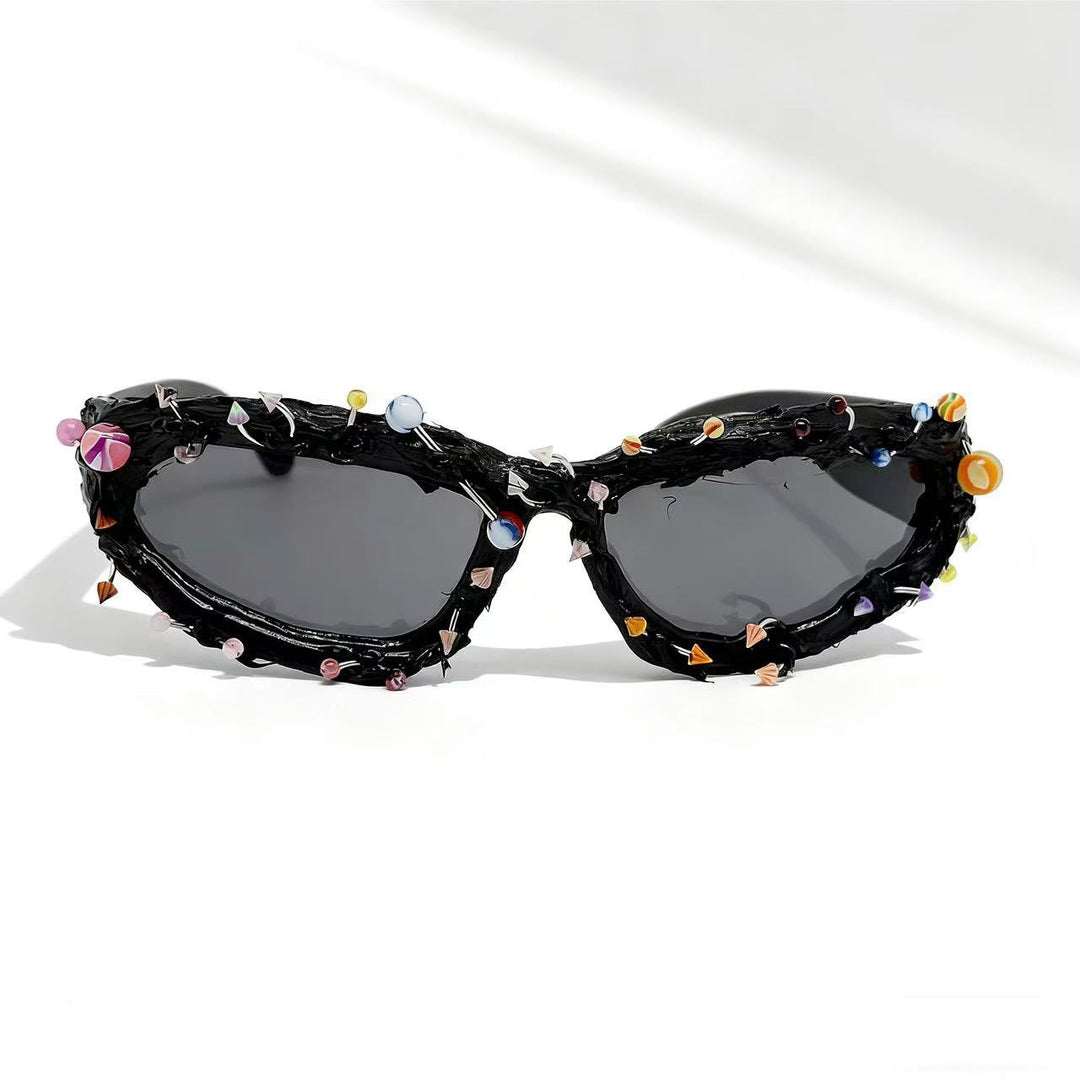 Ladies sunglasses with creative decor and distinctive frame Kalsten