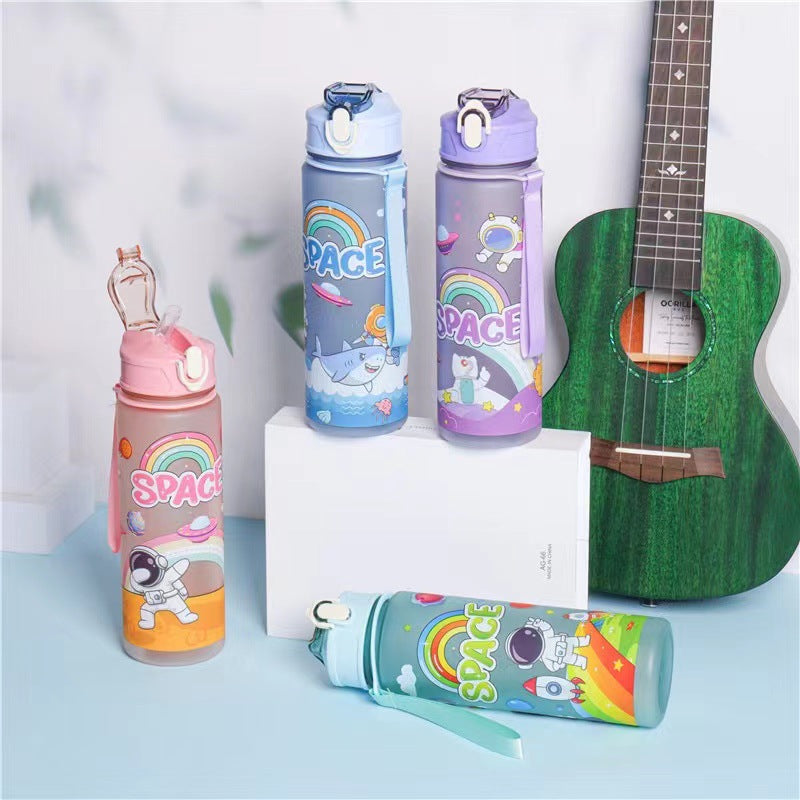 Women's Motivating Tritan Water Bottle with Practical Flip Top Lid Kalsten
