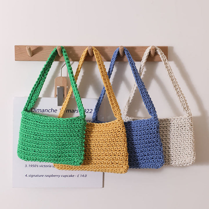 Handmade straw crossbody bag with structured design Kalsten