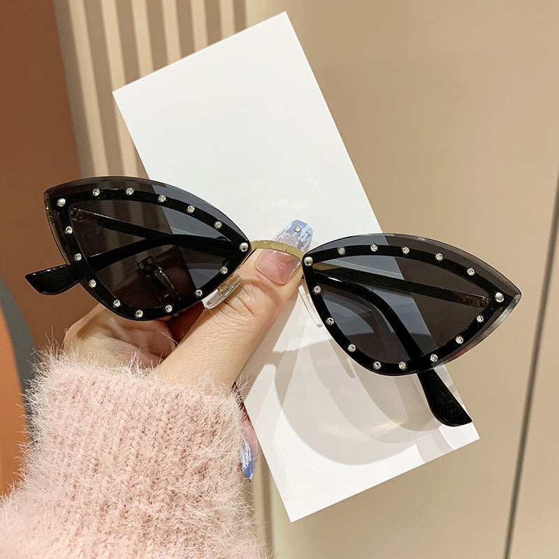 Women's Cat-Eye Sunglasses with Sparkling Crystal Accents Kalsten