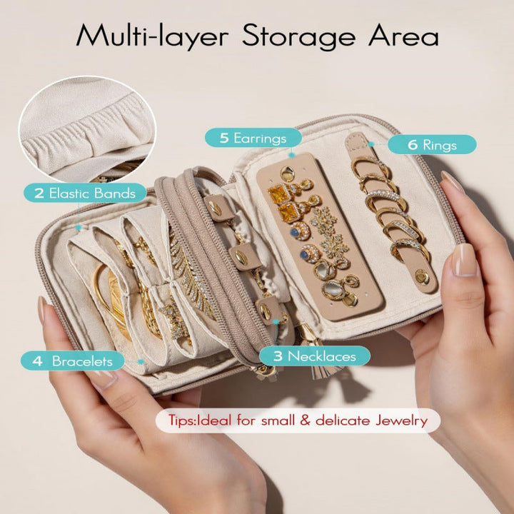 Elegant jewelry organizer with multiple compartments Kalsten