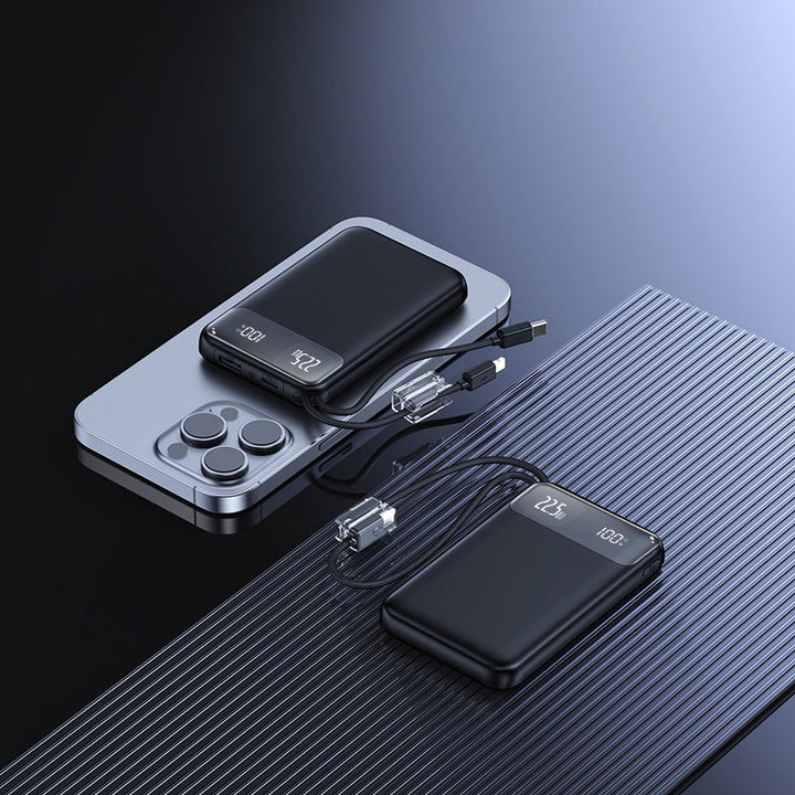 Slim Powerbank with digital charge level display and fast charging function Kalsten