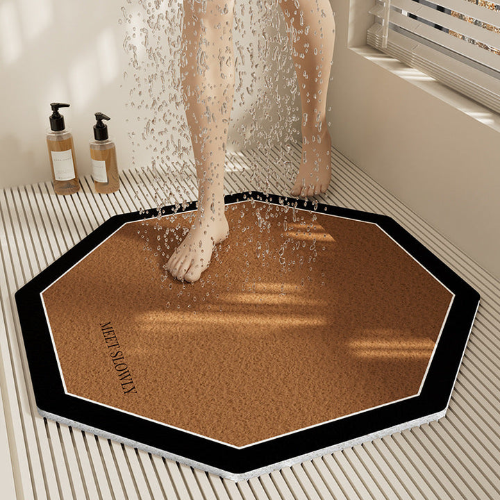 Floral Design Bath Mat Kalsten