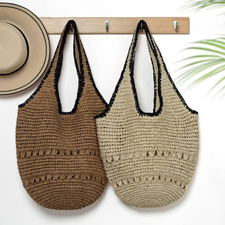 Handcrafted straw bag with sophisticated design Kalsten
