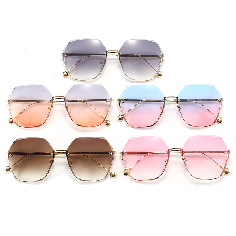 Ladies oversized sunglasses in modern hexagon style Kalsten