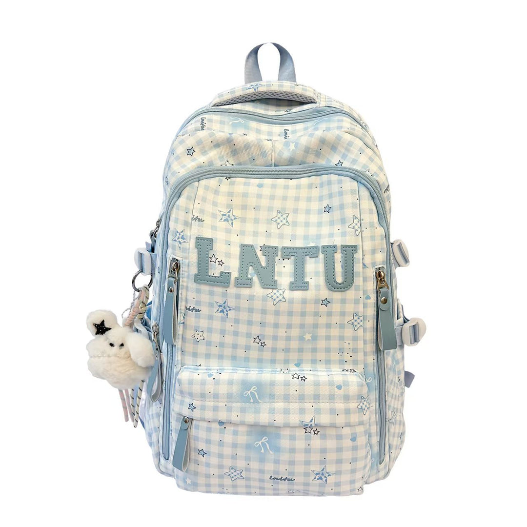 Stylish Checkered Backpack Kalsten