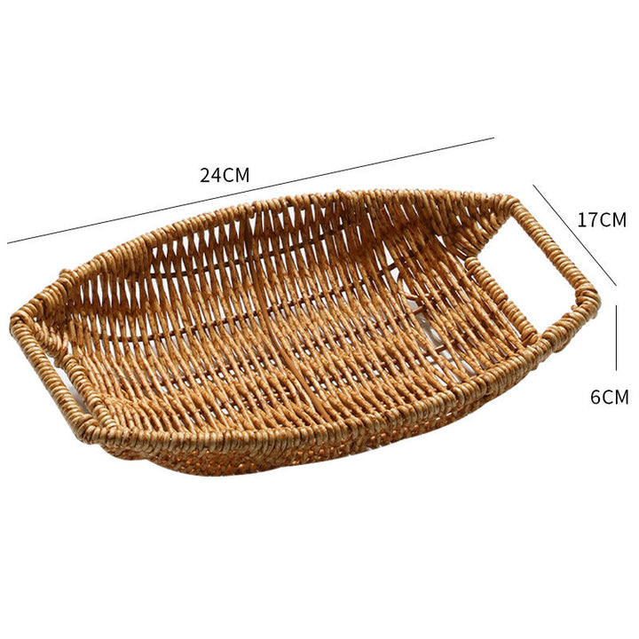 Decorative Handwoven Serving Tray Kalsten