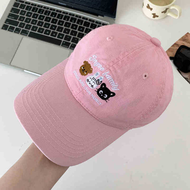 Women's Playful Embroidered Animal Cap Kalsten
