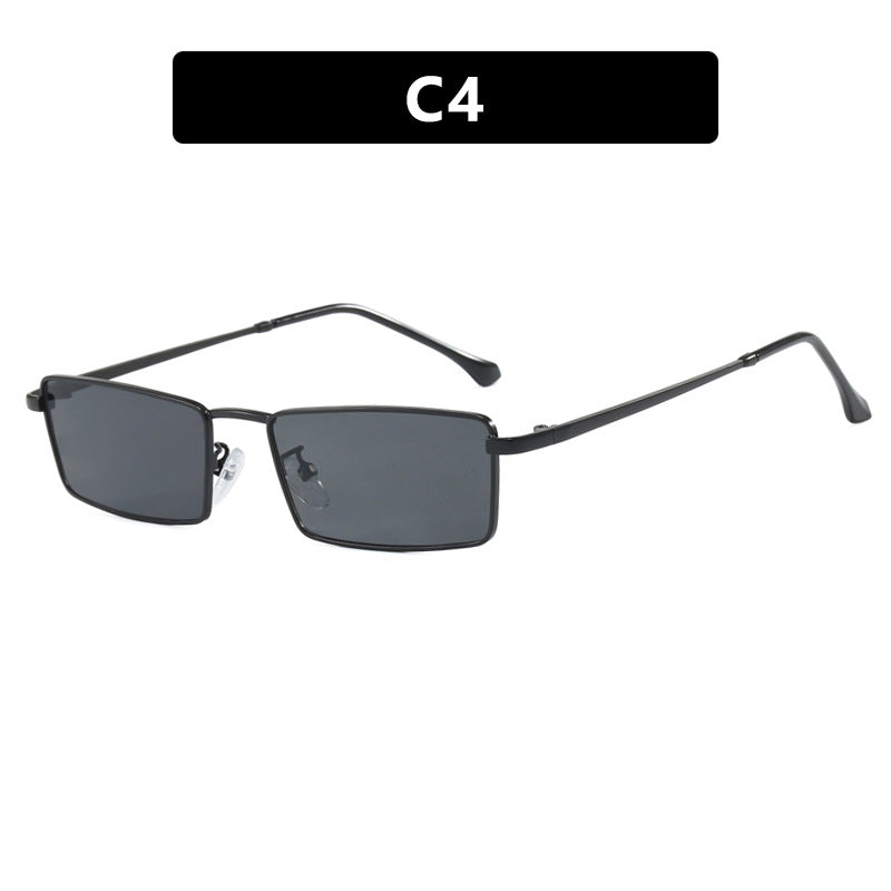 Women square sunglasses with metallic frame and comfortable nose pad Kalsten