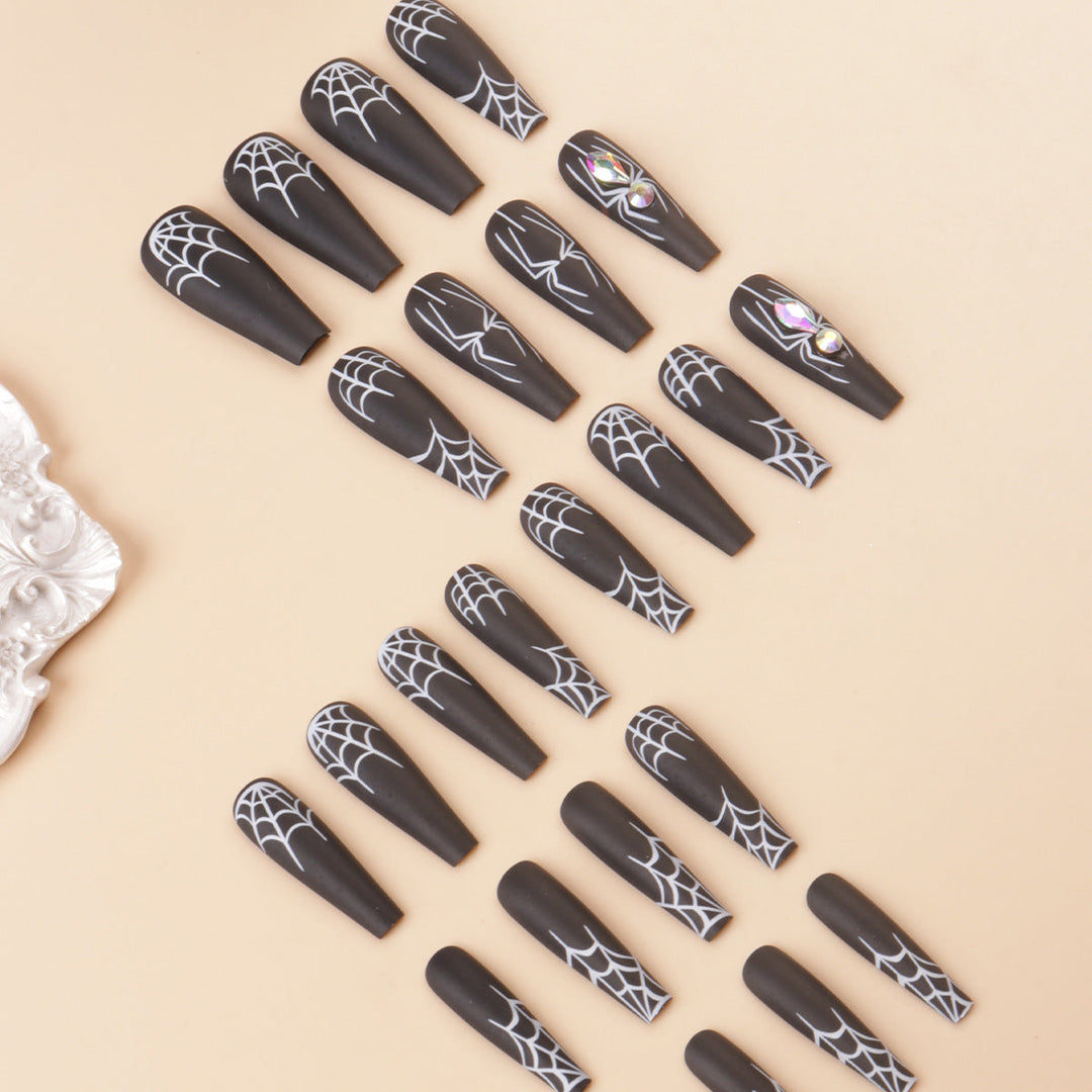 Artistic Spider-Themed Press-On Nails Kalsten