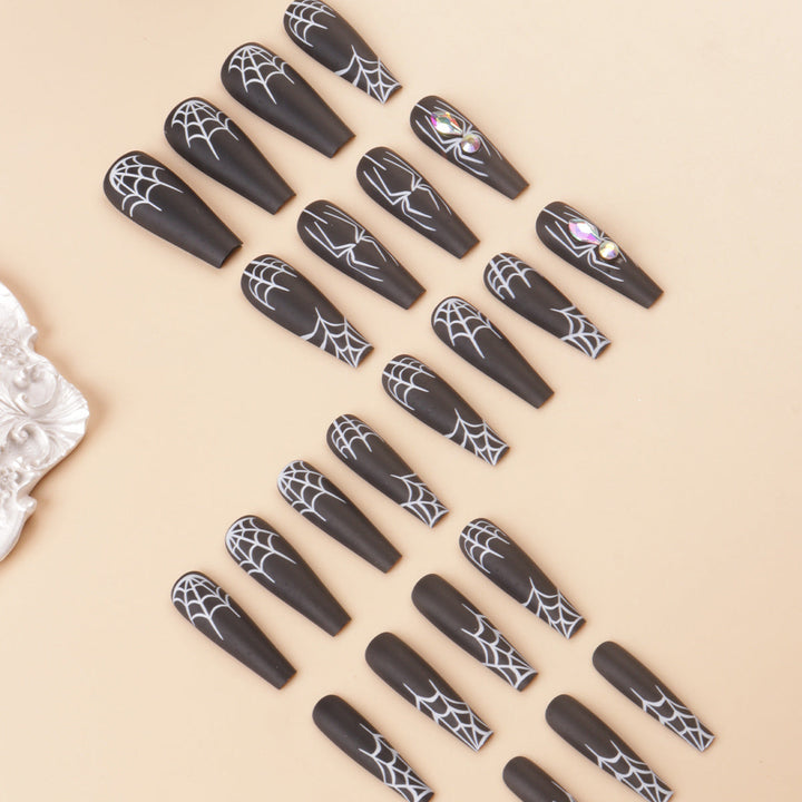 Artistic Spider-Themed Press-On Nails Kalsten