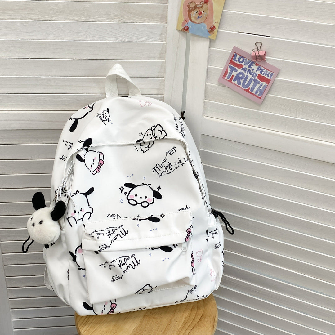Whimsical Cartoon-Patterned Backpack Kalsten