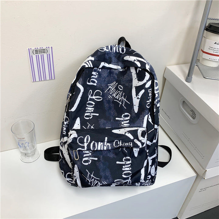 Urban Graffiti Print Backpack