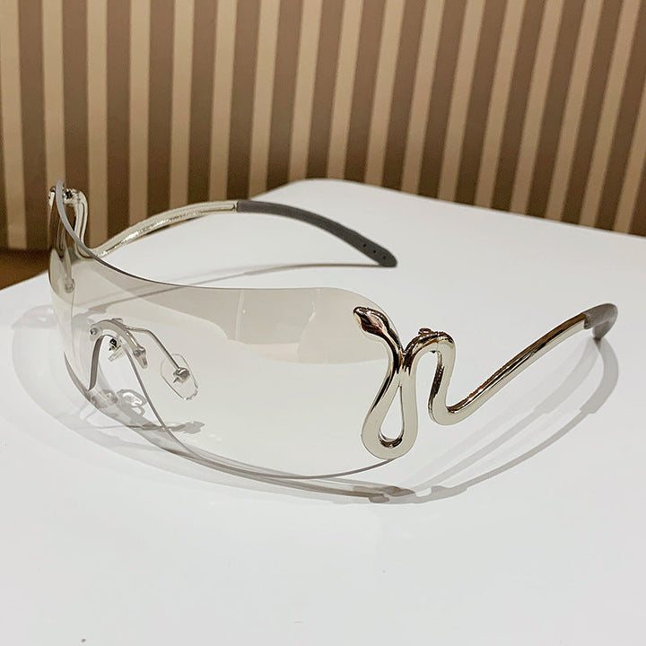 Women's Fashion Oversized Sunglasses with Innovative Metal Frame and Unique Design Kalsten